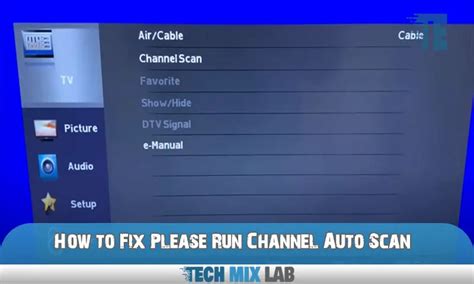 please run auto channel search.